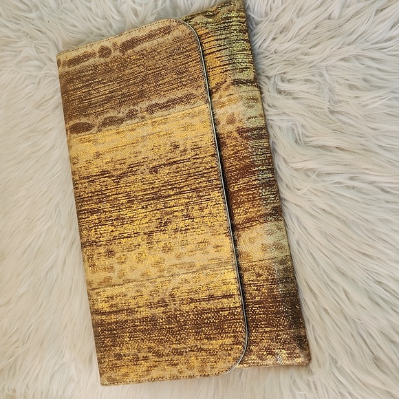 PANTERA METALLIC GENUINE SNAKESKIN CLUTCH - Picture 17 of 17